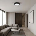 Plafon LED CCT - GEA BLACK 36W 390mm z - ML6394 -realizacja