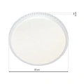 Plafon LED CCT - CRUZ 66W 500mm z pilotem - ML4220 - wymiary