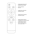 Plafon LED CCT - BUBBLES GOLD 30W 390mm - ML8128 - instrukcja obsługi pilota
