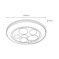 Plafon LED CCT - BUBBLES GOLD 30W 390mm z pilotem - ML8128