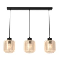 Lampa wisząca - SOMBRA AMBER - czarny - 3xE27 - MLP8371