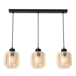 Lampa wisząca - SOMBRA AMBER - czarny - 3xE27 - MLP8371