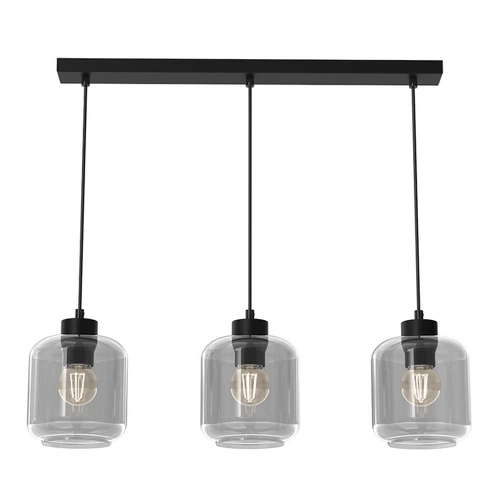 Lampa wisząca - SOMBRA SMOKED - czarny - 3xE27 - MLP8374