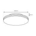 Plafon LED - BEVER - 10W 260mm 4000K IP44 - ML0250 - wymiary