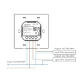 Włącznik oświetlenia miBoxer 2,4Ghz - ON/OFF - 2 strefowy - 230V AC 20A - ESR2B - Schemat instalacji