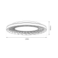 Plafon LED - NEST - 38W 4000K IP20 - ML0523 - wymiary