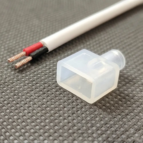 Przyłącze do taśmy LED NEON Side View - proste z przewodem 30cm