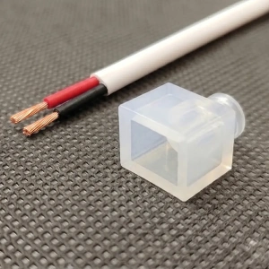 Przyłącze do taśmy LED NEON Top View - proste z przewodem 20cm 