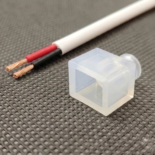 Przyłącze do taśmy LED NEON Top View - proste z przewodem 20cm