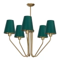 Lampa sufitowa - VICTORIA - mosiądz - 5xE27 - MLP4908