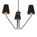 Lampa sufitowa - VICTORIA - czarny - 3xE27 - MLP4912