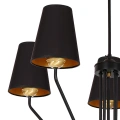 Lampa sufitowa - VICTORIA - czarny - 5xE27 - MLP4913