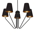 Lampa sufitowa - VICTORIA - czarny - 5xE27 - MLP4913