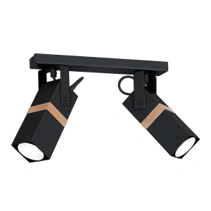 Lampa sufitowa - VIDAR - czarny - 2xGU10 - MLP5401