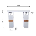 Lampa sufitowa - VIDAR - biały - 2xGU10 - MLP5406 - wymiary
