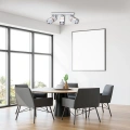 Lampa sufitowa - VIDAR - biały - 3xGU10 - MLP5407 - realizacja