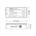 Sterownik LED SPI 5w1 (WiFI+DMX) - Mono /CCT /RGB+CCT - 10A 5-24V DC - do taśm cyfrowych LED - SPIW5 - Rysunek techniczny