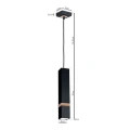 Lampa wisząca - VIDAR - czarny - 1xGU10 - MLP5403 - wymiary