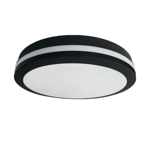 Plafon LED - MARLON - 12W 4000K IP54 Czarny - EKP0474