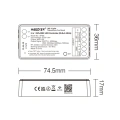 Sterownik LED SPI 5w1 (BLE) - Mono /CCT /RGB+CCT - 10A 5-24V DC - do taśm cyfrowych LED / DMX - SPIB5 - Rysunek techniczny