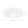 Plafon LED CCT - SONIC 24W z pilotem - ML6409 - wymiary