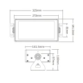 Oprawa ogrodowa RGB+CCT (RGBWW) 50W - 230VAC - FUTC12 - Rysunek techniczny