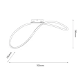 Lampa sufitowa - INFINITY - czarny - 21W LED - ML1574 - wymiary