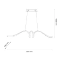Lampa wisząca - LOOP - czarny - 28W LED - ML1577 - wymiary