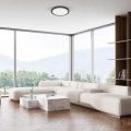 Plafon LED 3CCT - EVORA ROUND CZARNY 18W - ML1790 - realizacja