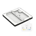 Plafon LED 3CCT - EVORA SQUARE CZARNY 12W - ML1795 - barwy światła