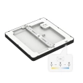 Plafon LED 3CCT - EVORA SQUARE CZARNY 24W - ML1797 - barwy światła