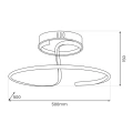 Lampa sufitowa - DELTA - czarny - 30W LED - ML1174 - wymiary