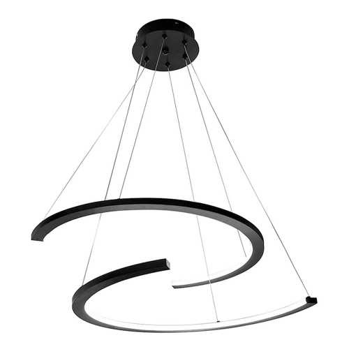 Lampa wisząca - DOUBLEMOON - czarny - 30W LED - ML1178