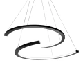 Lampa wisząca - DOUBLEMOON - czarny - 30W LED - ML1178