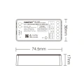 Sterownik LED 2w1 (Matter) - Mono /CCT - 12-24V DC 12A - Wifi - SM2 - Rysunek techniczny