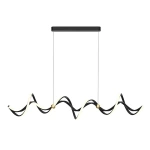 Lampa wisząca - COLIA - czarny/złoty - 55W LED - ML1182
