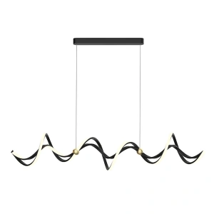 Lampa wisząca - COLIA - czarny/złoty - 55W LED - ML1182
