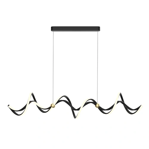 Lampa wisząca - COLIA - czarny/złoty - 55W LED - ML1182