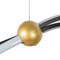 Lampa wisząca - COLIA - czarny/złoty - 55W LED - ML1182