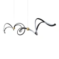 Lampa wisząca - COLIA - czarny/złoty - 55W LED - ML1182