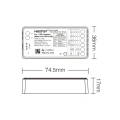 Sterownik LED 5w1 (Matter) - Mono /CCT /RGB /RGB+CCT - 12-24V DC 12A - Wifi - SM5 - Rysunek techniczny