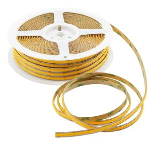 Taśma LED COB 12V 8W 94lm/W ciepła 3000K  CRI90+ - hermetyczna IP54 - rolka 50 metrów