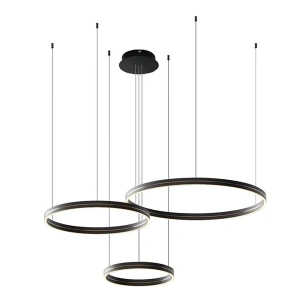 Lampa wisząca - GRAVITY - czarny/złoty - 108W LED - ML1185