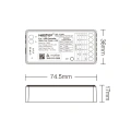 Sterownik LED 5w1 (Matter) - Mono /CCT /RGB /RGB+CCT - 12-24V DC 12A - Thread - SMZ5  - Rysunek techniczny