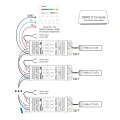 Odbiornik LED - RGB+CCT - 12-48V 20A - DMX512 - TH-35 - D5-T - Schemat podłączenia