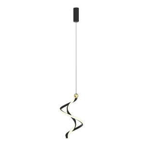 Lampa wisząca - COLIA - czarny/złoty - 19W LED - ML1181