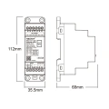 Sterownik LED 3w1 - MONO /CCT - 12-48V DC 20A - DALI-2 - Typ DT8 - TH-35 - DL2-T - Rysunek techniczny