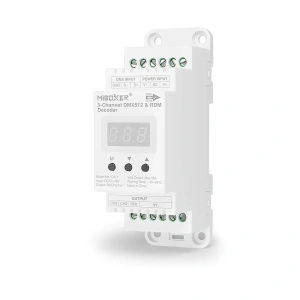 Odbiornik LED - RGB - 12-48V 18A - DMX512 - TH-35 - D3-T 