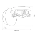 Lampa ścienna - PRECIOSA - złoty - 4W LED - ML2409 - wymiary