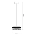 Lampa wisząca - PRECIOSA - złoty - 25W LED - ML0998 - wymiary